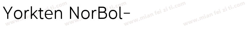 Yorkten NorBol字体转换